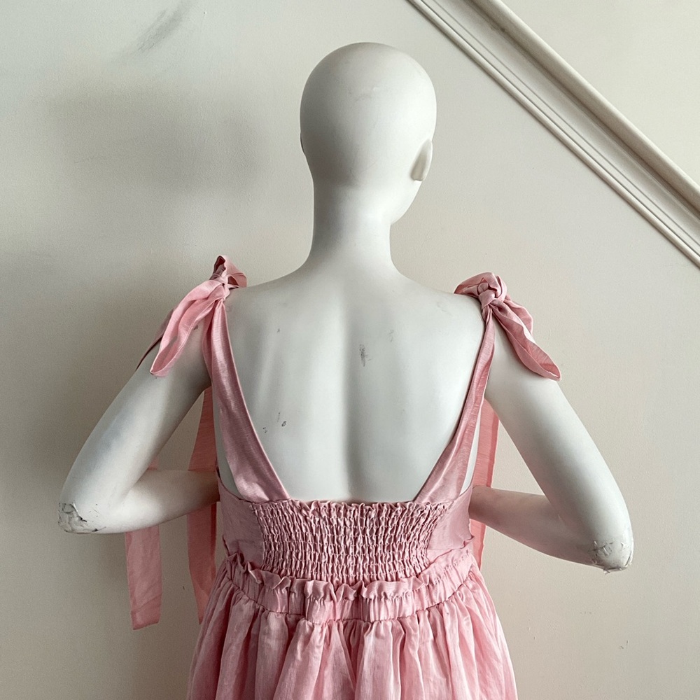 Eloquii X Melissa Mercedes Elegant Midi Dress Pink 16 - Picture 8 of 12